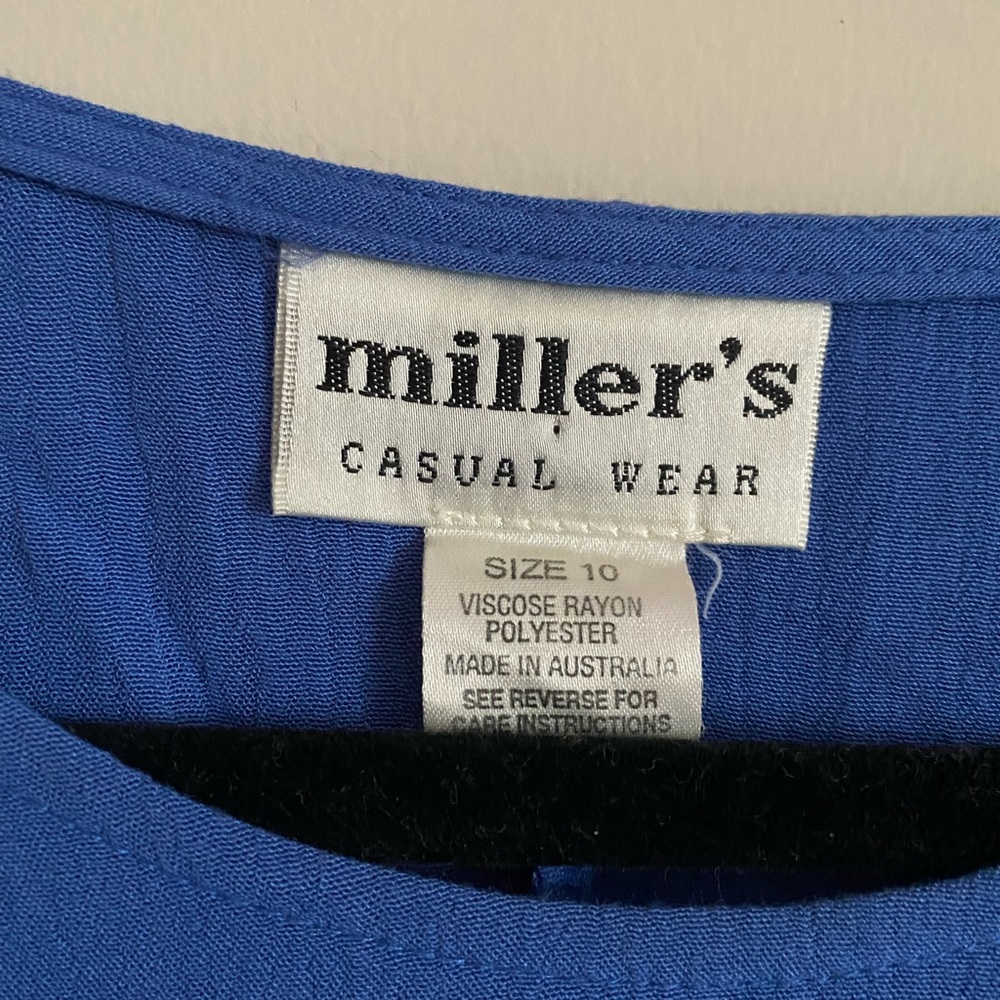 Vintage Cornflower Blue dress - Picture 4 of 7